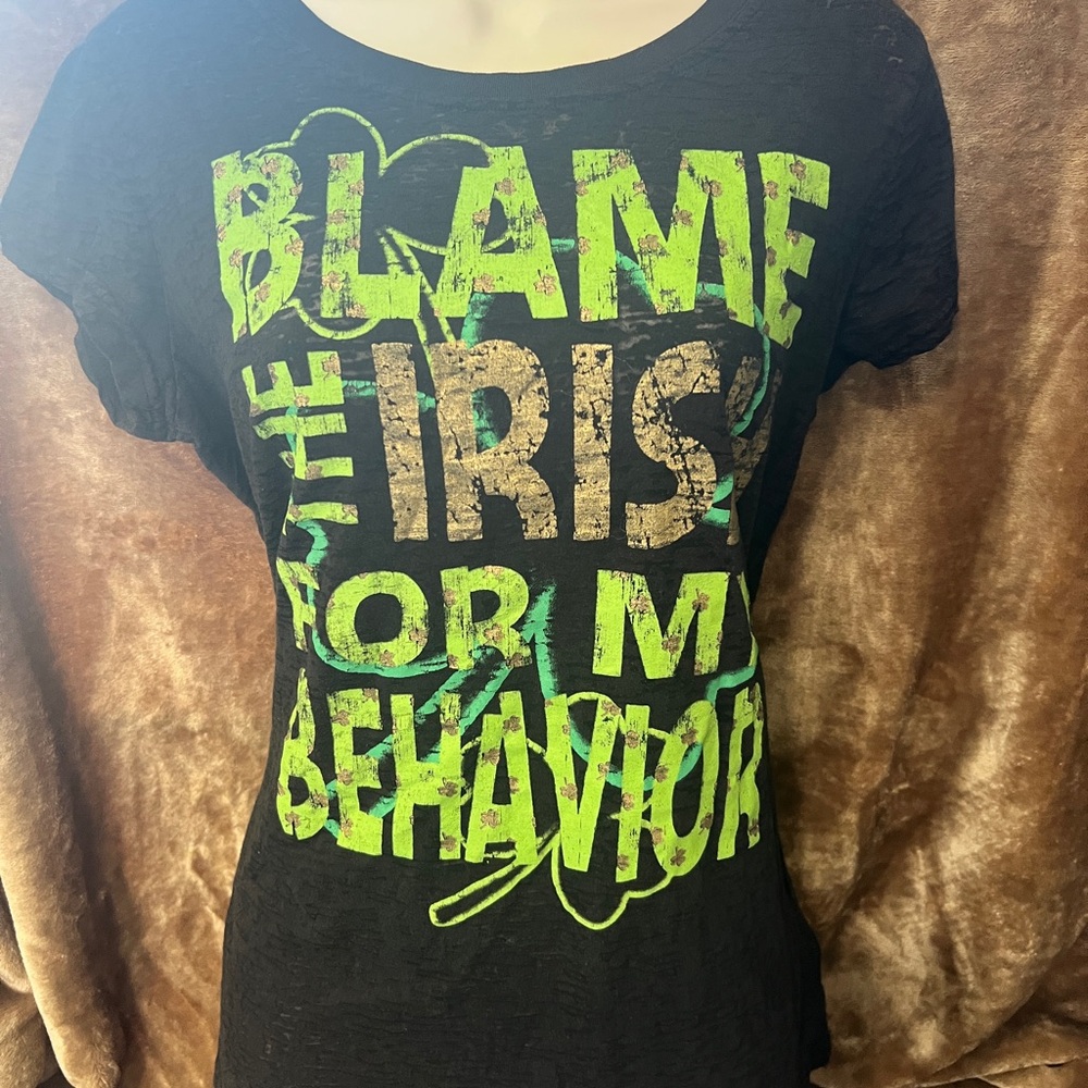 Black Graphic Tee - 🍀 Irish Fun